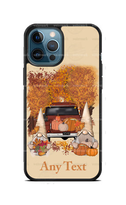 Gnome Pickup Truck Pumpkin Fall Harvest Phone Case For iPhone 13 Samsung Google