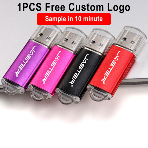 Free Logo USB Flash Drive 64GB Pen Drive 2.0 Memory Stick High Speed Usb Stick - Afbeelding 1 van 26