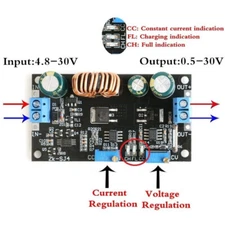 Adjustable Step Up Step Down Power Supply Module DC-DC Controller 4.8 to 30V