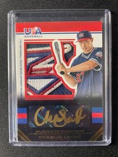 2017 Panini USA Stars & Stripes Charlie Loust Autographed Patch Black #2/5!!!
