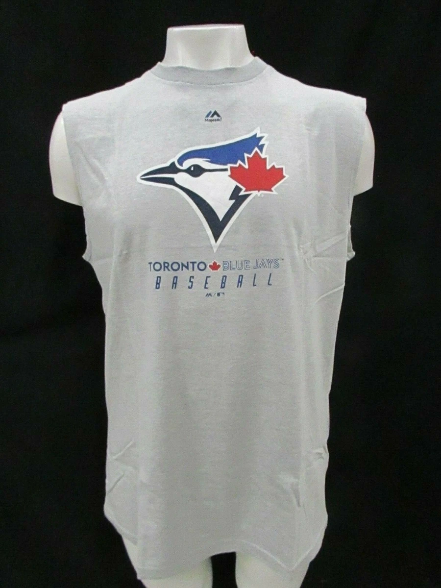 Majestic Toronto Blue Jays Heathered Gray Big & Tall Muscle Tank Top