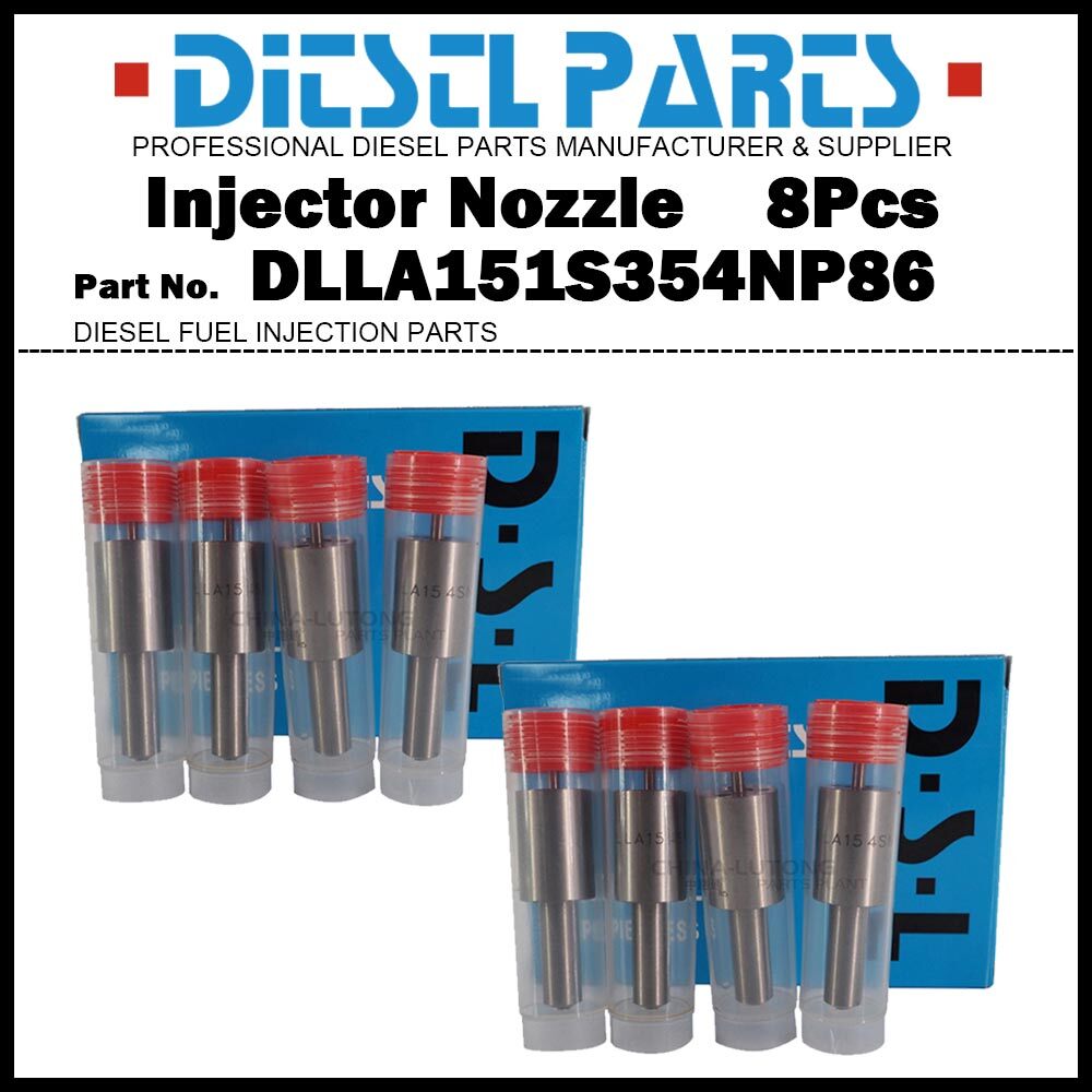 8x Injector Nozzle DLLA151S354NP86 for UD Quon Big Thumb RD8 RE8