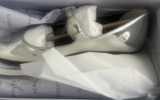 Aerosoles Perry Silver Mirror Metallic PU-888 Size 6.5M NEW MAKE OFFER 