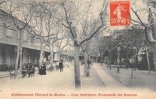 Old postcard 66 thermal establishment du boulou / courtyard / promenade des sources