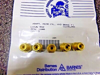 7/16-24 X 1/4 3/8-24 Male Inverted Brass SAE Brake Line Adapter 3/16 Female 