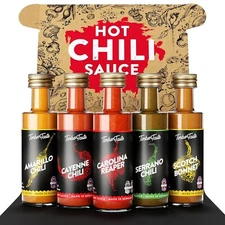 ® Color Hot Sauce Gift Set [5X1.35 Oz] | Hot Sauce Variety Pack