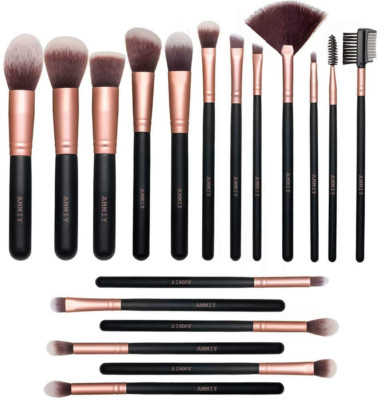 Make-Up-Pinsel Von Rose Golden Mit 18 Teilen, Hochwertige Make-Up-Pinsel Für Ges