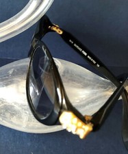 New Luxurious GIANFRANCO GFF 390/S Sunglasses Black Gold Dmnd Accents Made Italy