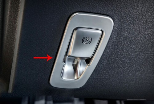 Cubierta de freno de mano con mango de freno de mano ABS plateado apta para Benz Clase C W205 2015-2021 - Imagen 5 de 6