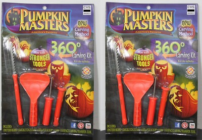 2-SET 360 GRAD KÜRBIS MEISTER SCHNITZSETS Werkzeuge Ganz PM14-297 2014
