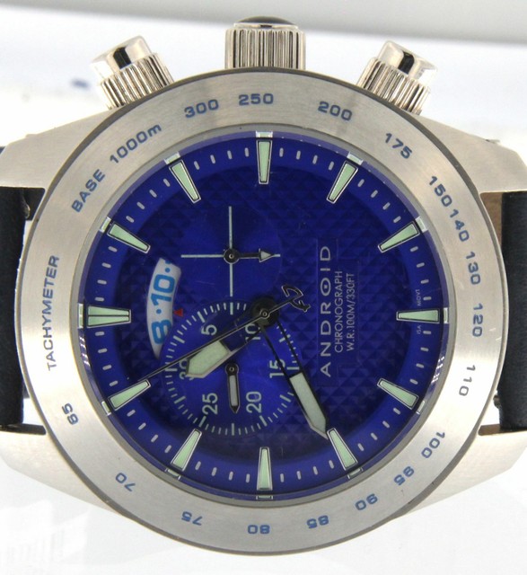 Android AD461 Maxjet Chronograph Wrist Watch 50mm Stainless Steel