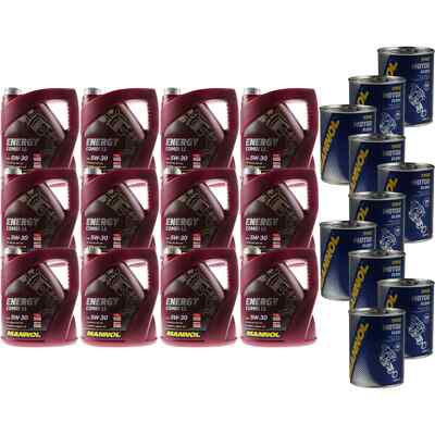 48L Motoröl MANNOL Energy Combi LL 5W-30 10x Motor Flush ADDITIV