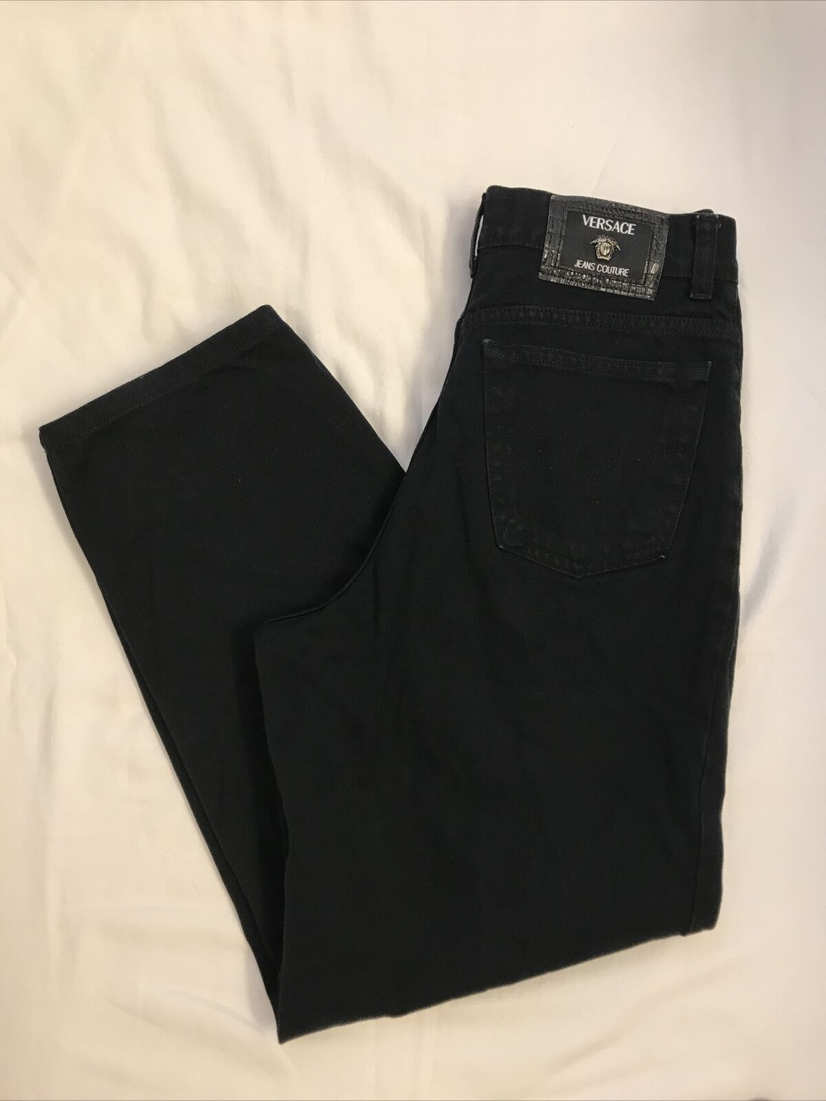 鍔 Oproepen beginsel Versace Jeans Couture 059889 Men's Black Jeans 31x34 | eBay