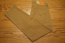 NWT MEN'S LEVI JEANS 502 Multiple Sizes Taper Below Waist Stretch Tan Brown 69