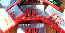 SEALED Sony  TDK 60min Audio Cassettes 10x NOS