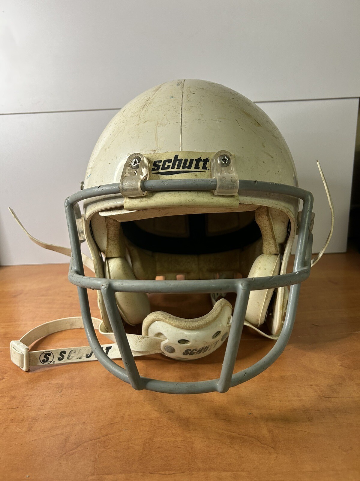 Vtg SCHUTT Youth Football Helmet w/ Facemask & Chin Strap “Manchester