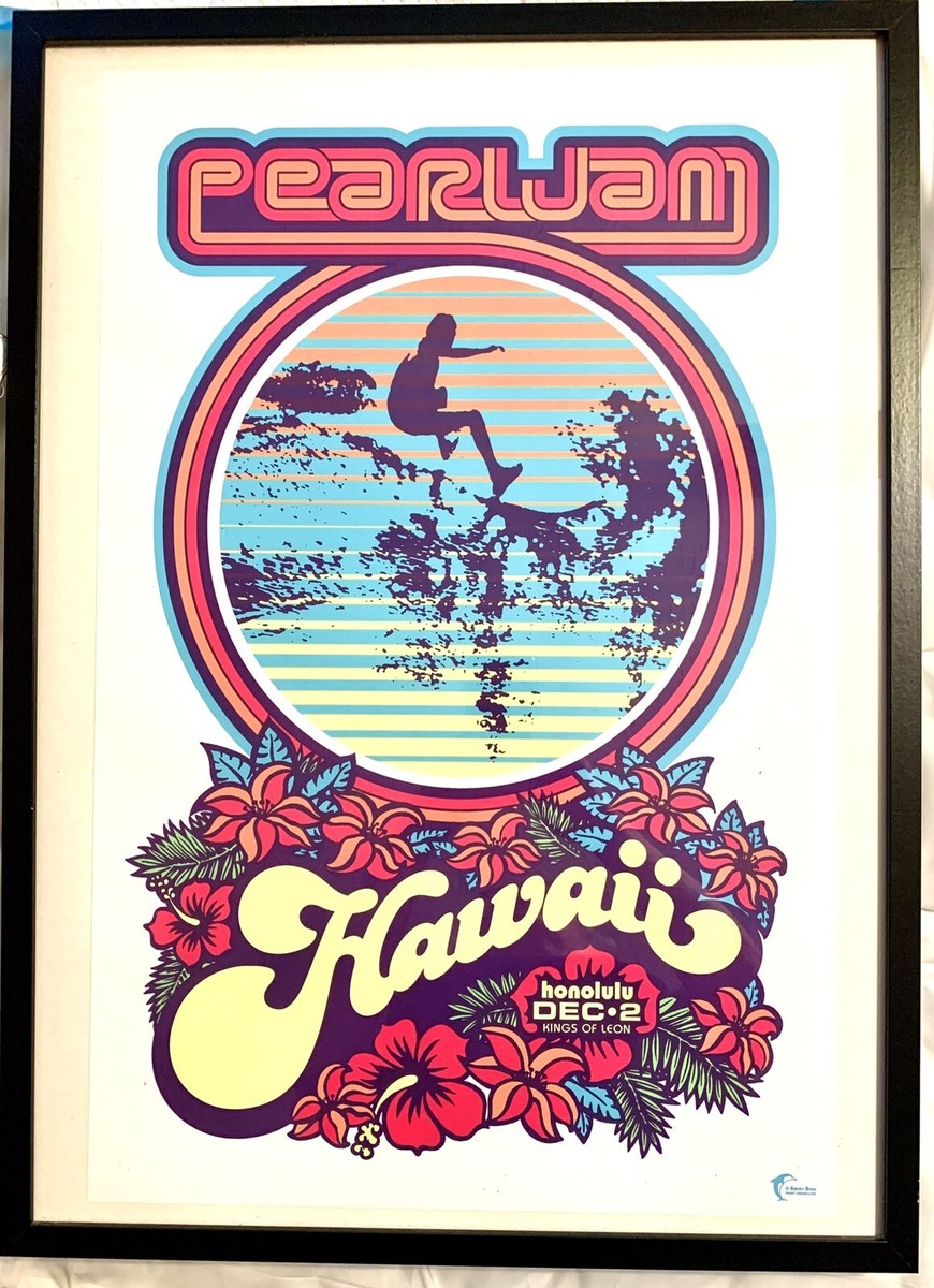 Pearl Jam Poster Hawaii 12/2/06 Honolulu Eddie Vedder Ames Mint | eBay