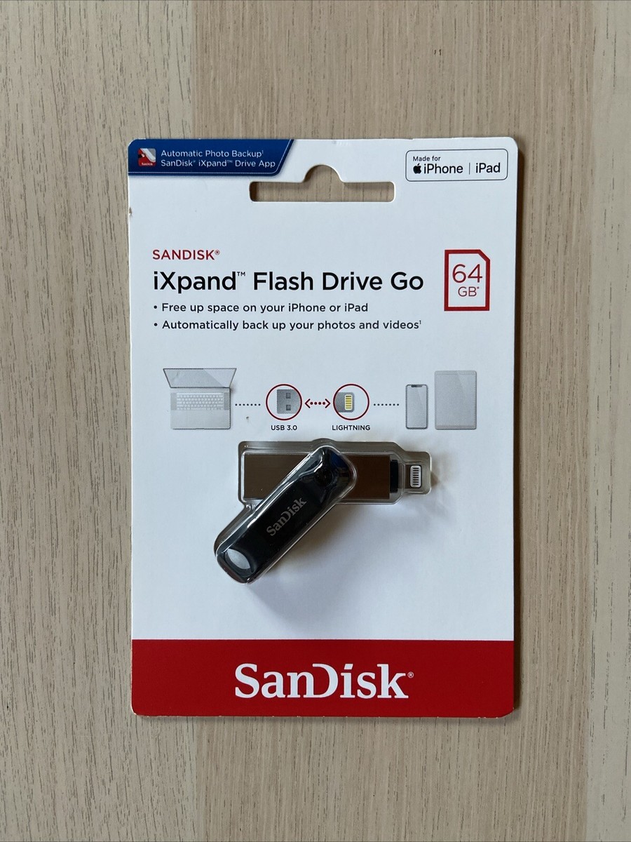 SanDisk iXpand 64GB Flash Drive Go for iPhone/iPad | eBay
