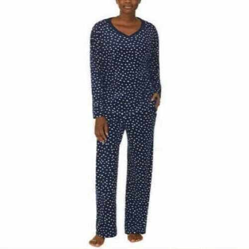 Nautica 2-teiliges kuscheliges Fleece Pyjama Nachtwäsche Set Damen Größe XX-Large - Bild 1 von 3