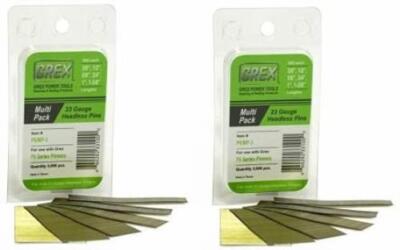 GREX P6/35L 23 Gauge 1-3/8-Inch Length Headless Pins (10,000 per box) (2-Pack)