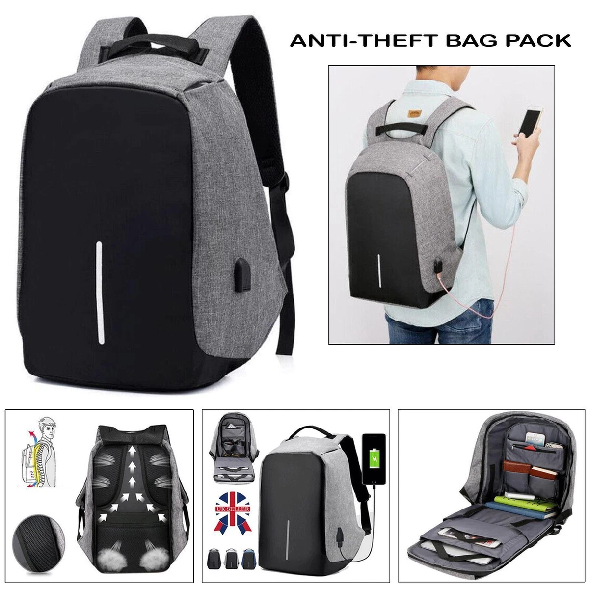 Travel backpack with usb charging port hotsell