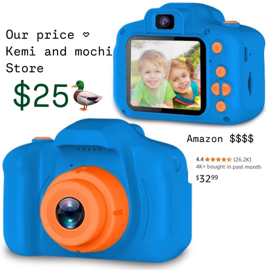 Seckton Upgrade Kids Selfie Camera Christmas Birthday Gifts  For Boys Age 3-9