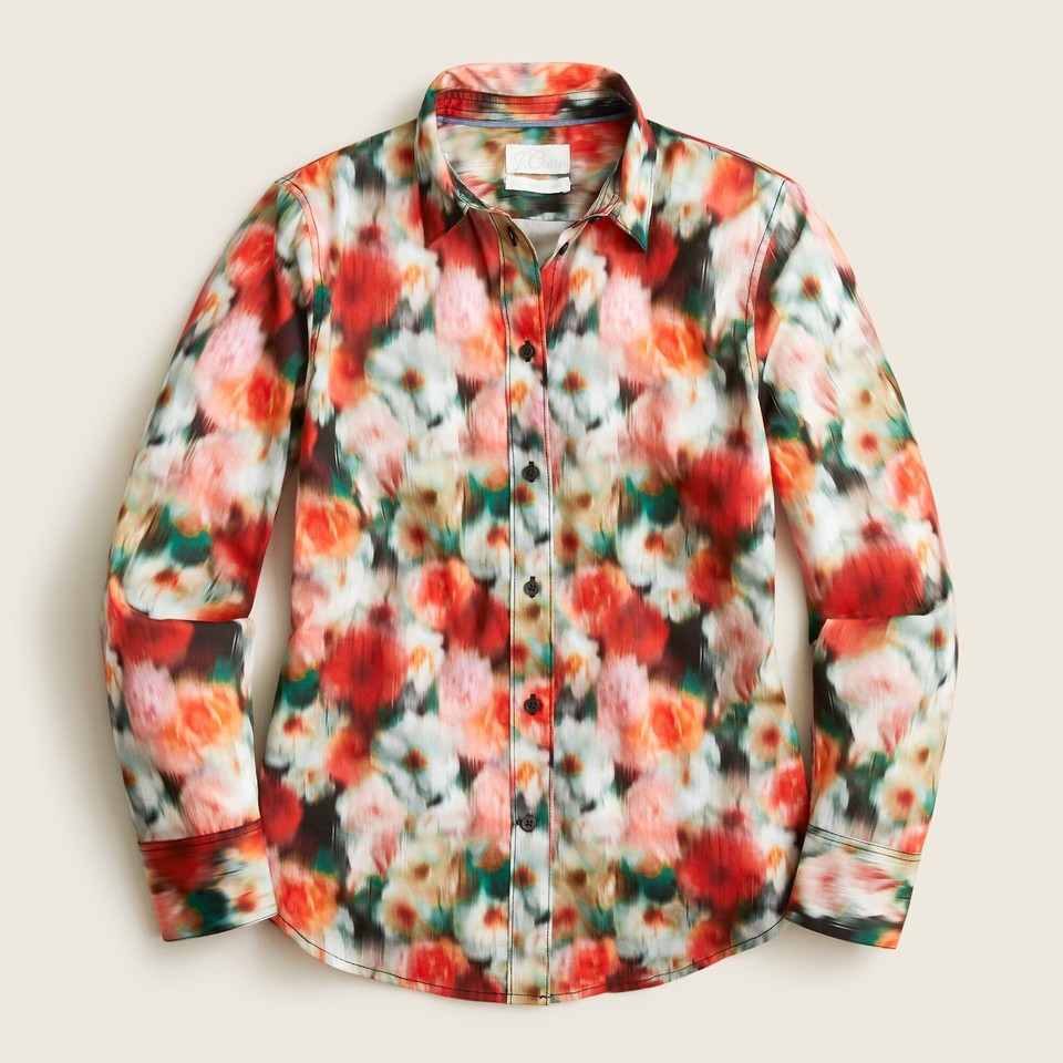 J. Crew Shirt Liberty Arts Hazy Days Floral Print Slim Fit Button Down
