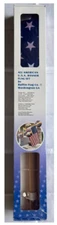 USA American Flag 5 Foot Flag Pole Set