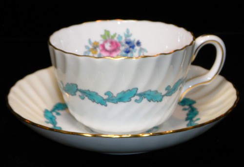 Vintage MCM MINTON "Ardmore" #S363 Ivory & Turquoise Fine Bone China Dinnerware - Picture 49 of 92