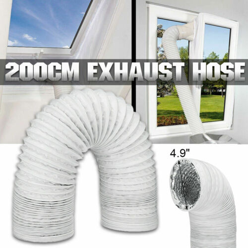 5" x 79" PVC Aluminum Foil Universal Portable Air Conditioner Exhaust Hose Tube - Afbeelding 1 van 7
