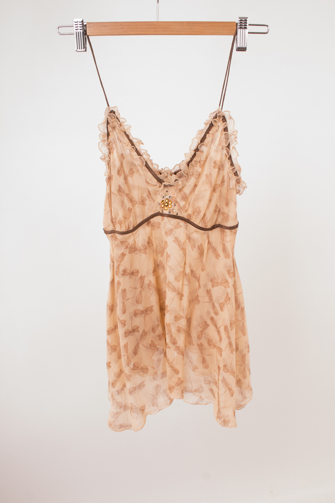 BRUUNS BAZAAR Top Shirt Trägershirt Reine Seide Damen Gr. DE 36