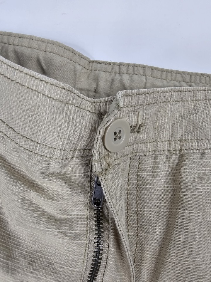 Mens Faded Glory Tan Brown Cargo Shorts Size 34 RN 52469 Summer Beach