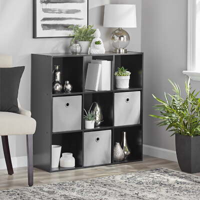 11'' 9-Cube Storage Organizer, Black, Free Shipping