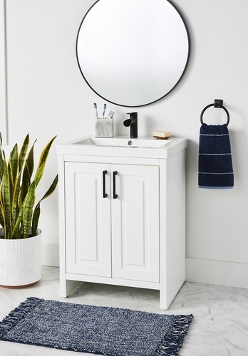 Better Homes&Gardens Vanity Cabinet White Painting with Sink - Picture 5 of 9
