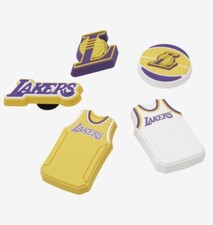 Crocs Jibbitz NBA Los Angeles Lakers Basketball Sports 5-Pack Shoe Charms