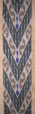 11 Yard HAND MADE UZBEK Natural 100 COTTON IKAT FABRIC 8940