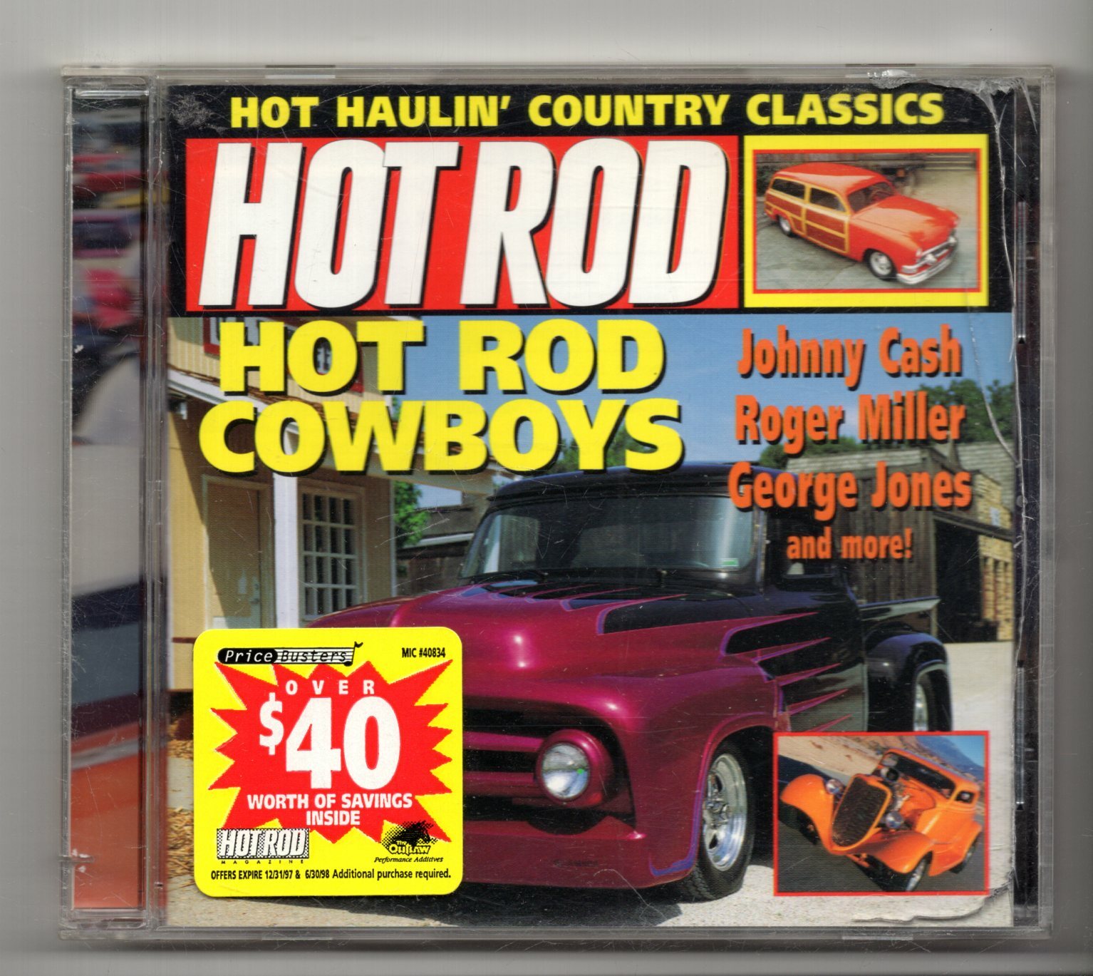 (JY559) Hot Rod, Hot Rod Cowboys - 14 tracks various artists - 1997 CD