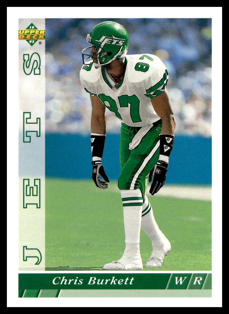 1993 Upper Deck #451 Chris Burkett New York Jets Football Card