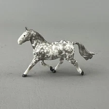 75th Anniversary Advent Calendar Breyer “Glossy Grey Dapple Drafter” MiniWhinnie