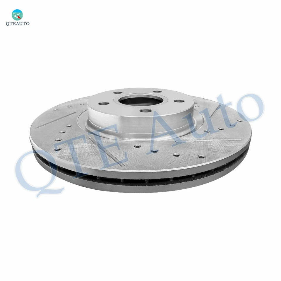 Set of 4 Front-Rear Drilled Slotted Brake Rotors 280mm For 2013-2016 Ford Escape - Image 3 of 4