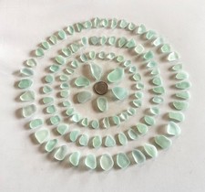 Beach Sea Glass Sea Foam Blue 100 Pieces Genuine Surf-tumbled Mendocino CA