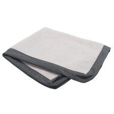 Furhaven Replacement Dog Bed Cover Sherpa  Large,  Suede Gray 