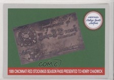 2018 Heritage Auctions Advertisement Cards Cincinnati Red Stockings #54 4r2