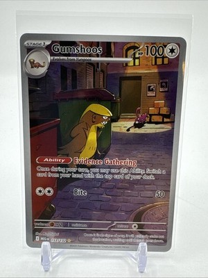 Pokemon TCG Gumshoos 153/132 Me01: Mega Evolution Holo Illustration Rare