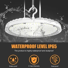 150W UFO LED High Bay Light 21000lm Commercial Warehouse Shop Light DLC Listed