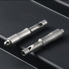 Titanium Alloy EDC Whistle Keychain Outdoor Survival Emergency Loud Waterproof