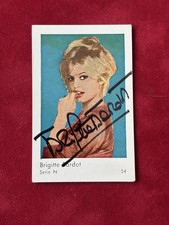 Brigitte Bardot SIGNED 1950’s Vintage Dutch Trading Card Autographed