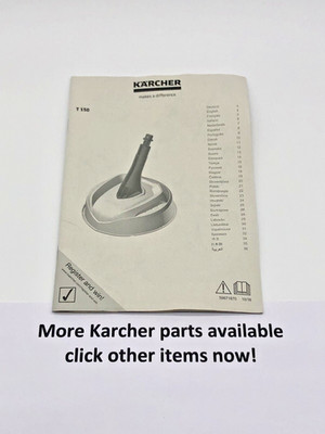 KÄRCHER Hochdruckreiniger T Racer T150 Terrassenkopf Bedienungsanleitung Anleitung