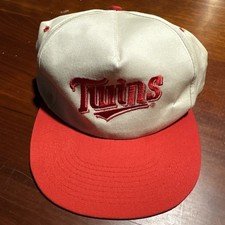 Minnesota Twins White Red Dairy Queen SGA Snapback Hat Cap Retro Vintage