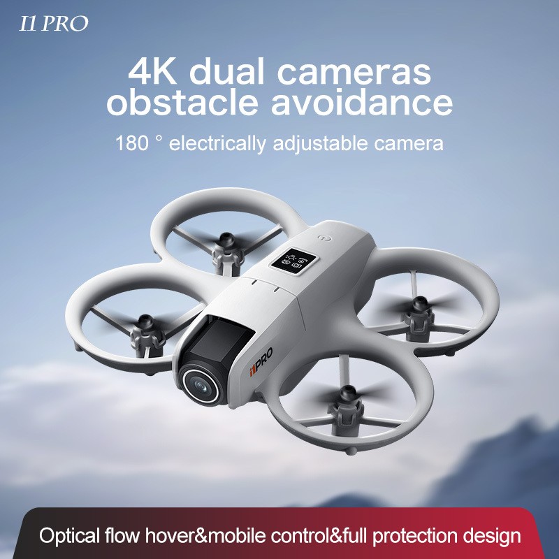 I1 PRO 4K Dual-Camera Drone, 180° Camera Steering, Dual Batteries